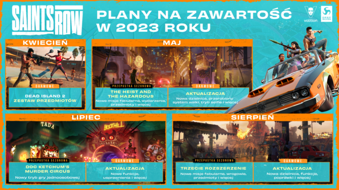 Saints Row - zapowiedziano prężny rozwój reboota serii. Plany na 2023 rok, w tym DLC inspirowane Dead Island 2 [2]