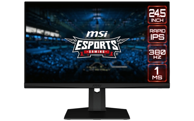 MSI G253PF - monitor dla graczy z matrycą Rapid IPS i częstotliwością odświeżania na poziomie 380 Hz [1]