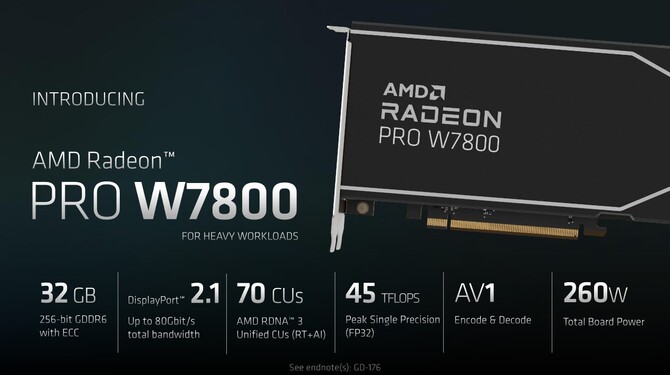 AMD Radeon Pro W7900 oraz Radeon Pro W7800 - cena oraz specyfikacja profesjonalnych kart graficznych RDNA 3 [5]