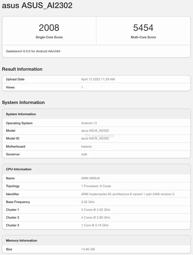 ASUS Zenfone 10 pojawił się w bazie Geekbench. Smartfon nie będzie już tak kompaktowy jak poprzednik [1]