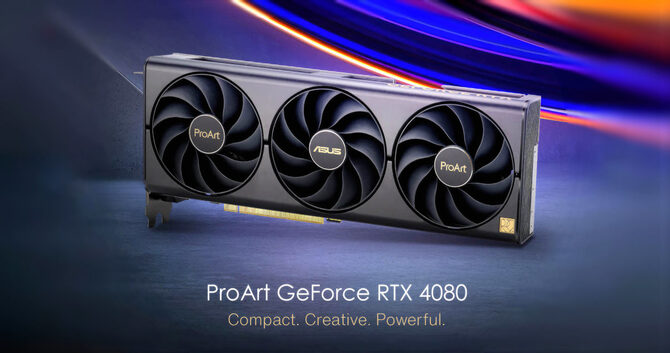 ASUS ProArt GeForce RTX 4070 Ti oraz ProArt GeForce RTX 4080 - stylowe karty graficzne Ada Lovelace [1]