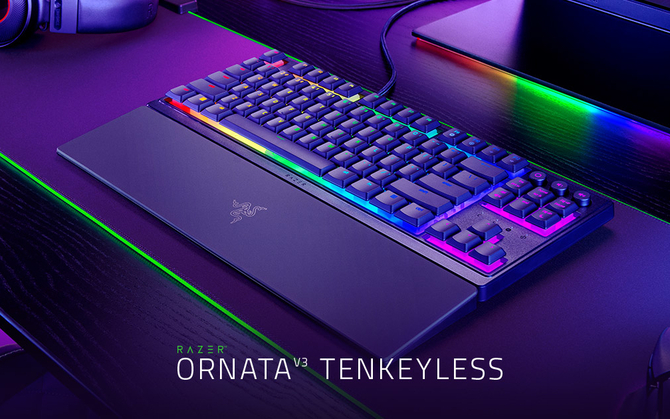 Razer Ornata V3 Tenkeyless - niskoprofilowa klawiatura mechaniczno-membranowa z Chroma RGB w przedsprzedaży [1]