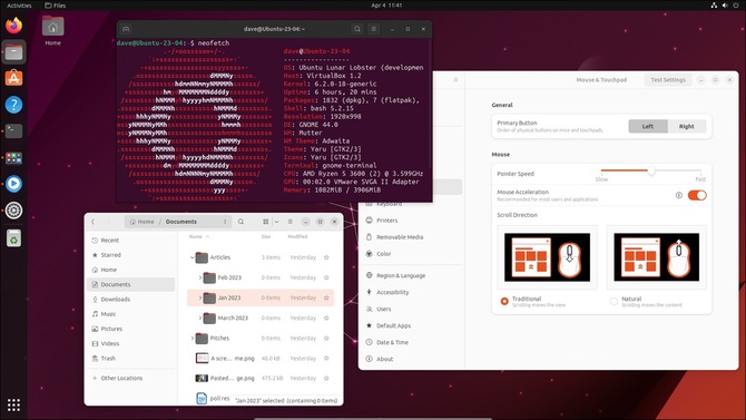 Ubuntu 23.04 Lunar Lobster released.  Overview of changes and news in the development version with a short period of support [2]