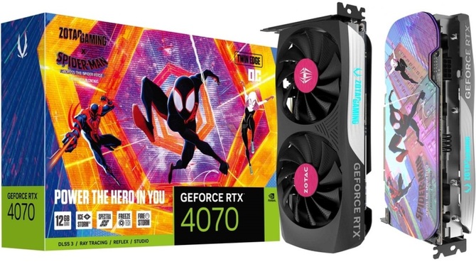 ZOTAC oraz Sony prezentują karty graficzne GeForce RTX 4070 z motywami z filmu Spider-Man: Across the Spider-Verse [2]