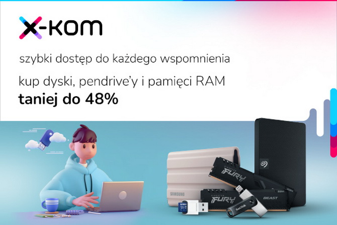 Niższe ceny na dyski SSD, pamięć RAM, konsole, telewizory, słuchawki i smartfony. Ruszyły majowe promocje w x-kom [nc1]