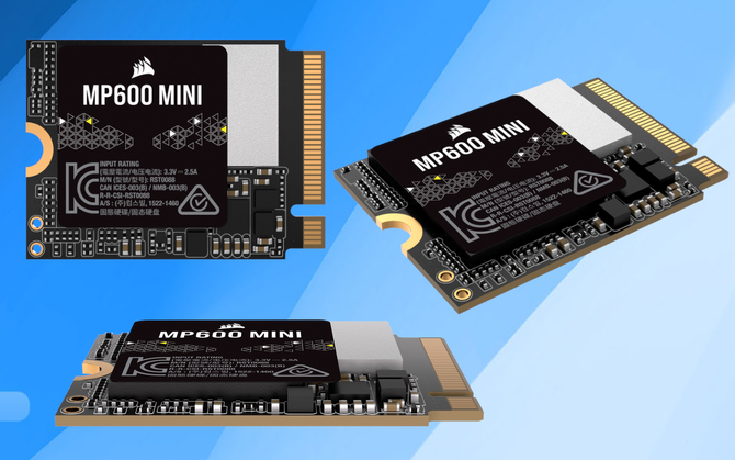 Corsair MP600 MINI oraz MP600 CORE XT - producent wprowadza do oferty szybkie dyski SSD M.2 zgodne z PCIe Gen 4.0 [3]