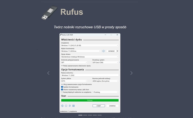Rufus 4.0 porzuca wsparcie dla Windows 7. Oto lista nowości w tym popularnym programie do tworzenia bootowalnych nośników USB [nc1]