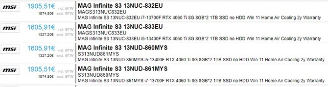 NVIDIA GeForce RTX 4060 oraz GeForce RTX 4060 Ti - MSI potwierdza, że obie karty graficzne dostaną 8 GB pamięci [2]