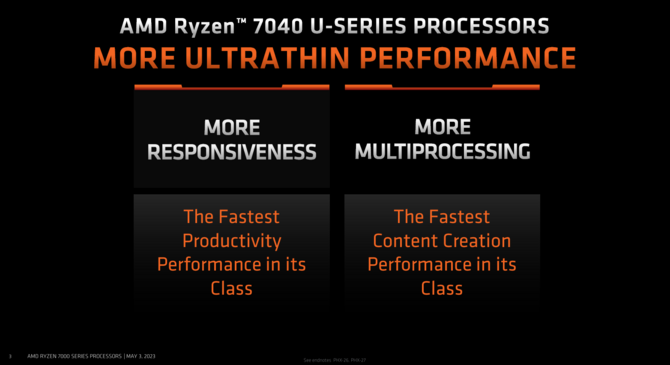 AMD Ryzen 7 7840U, Ryzen 5 7640U, Ryzen 5 7540U, Ryzen 3 7440U - prezentacja procesorów APU Phoenix dla ultrabooków [3]