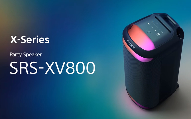 Sony SRS-XV800 - a large speaker with LDAC codec support, which you can easily carry to any party [1]