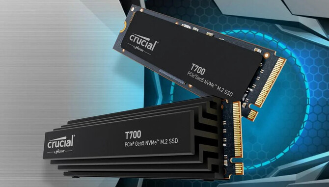 Crucial T700 - nadchodzący nośnik SSD na PCIe 5.0 w wersji bez radiatora znacząco spowalnia podczas dużych obciążeń [1]