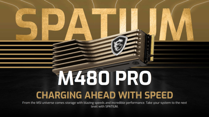 MSI Spatium M480 PRO - nowa seria szybkich dysków SSD PCIe 4.0. Jeden z modeli jest kompatybilny z konsolami PlayStation 5 [1]