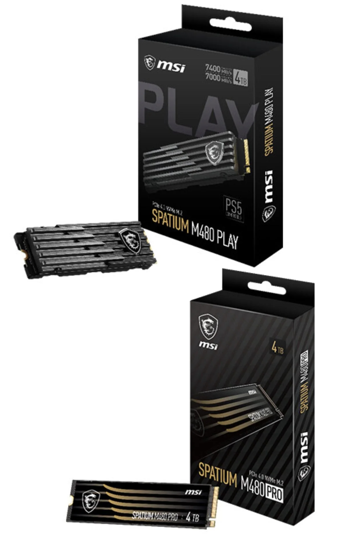 MSI Spatium M480 PRO - nowa seria szybkich dysków SSD PCIe 4.0