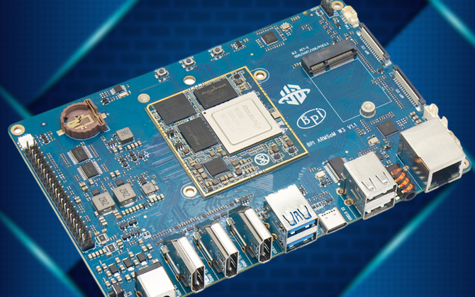 Banana Pi BPI-W3 - jednopłytkowy komputer z procesorem Rockchip RK3588 oraz 8 GB pamięci RAM trafił do sprzedaży [2]