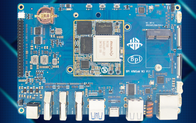 Banana Pi BPI-W3 - jednopłytkowy komputer z procesorem Rockchip RK3588 oraz 8 GB pamięci RAM trafił do sprzedaży [1]