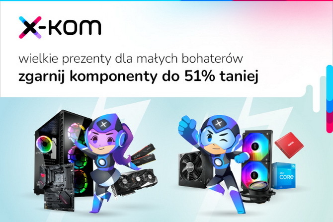 Niższe ceny na karty graficzne, płyty główne, dyski SSD, pamięci RAM. Jest też mega promocja na laptopy w sklepach x-kom [nc1]