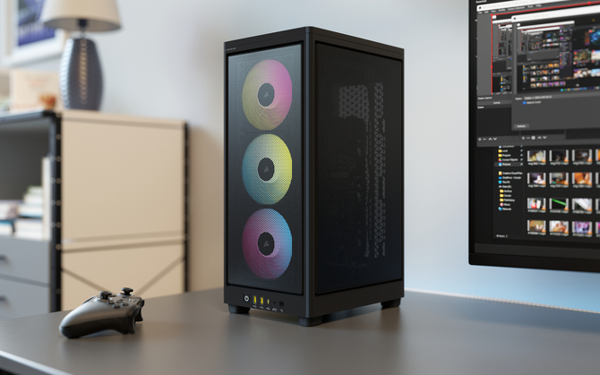 Corsair 2000D - nowa seria obudów Mini-ITX o formacie SFF. Zaoferuje sporo opcji chłodzenia oraz przewiewną siatkę [1]