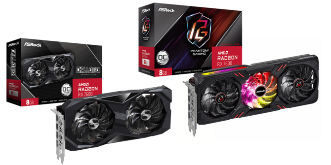 ASRock Radeon RX 7600 debiutuje w trzech wydajnych wariantach. Znamy specyfikacje podkręconych układów RDNA 3 [3]