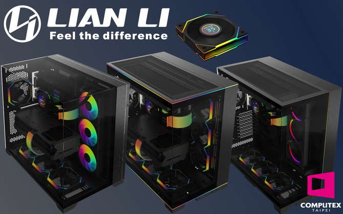 Lian Li anuncia el lanzamiento de nuevos gabinetes para computadoras y una serie de ventiladores UNI FAN con pantallas LCD en Computex