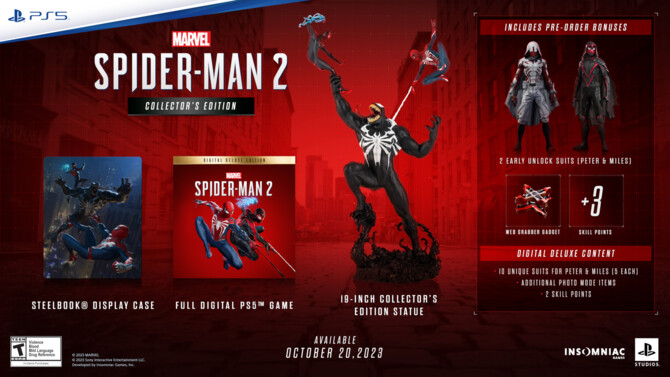 Marvel's Spider-Man 2 zadebiutuje w październiku, ponadto poznaliśmy zawartość edycji kolekcjonerskiej [5]