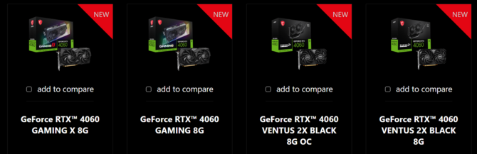 MSI GeForce RTX 4060 Gaming X oraz Ventus 2X Black - karty graficzne dla osób zmęczonych podświetleniem LED RGB [2]