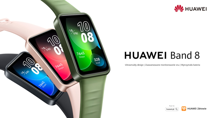 Huawei Band 8 - premiera ulepszonej inteligentnej opaski z AMOLED-owym ekranem, idącym w parze z przyzwoitą ceną [1]