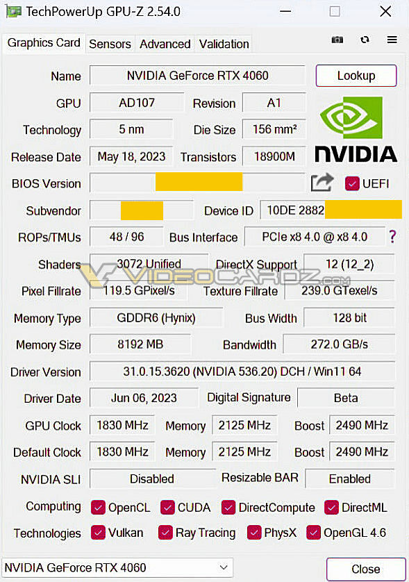NVIDIA GeForce RTX 4060 - wyniki z 3DMark potwierdzają zauważalną przewagę nad poprzednikiem [2]