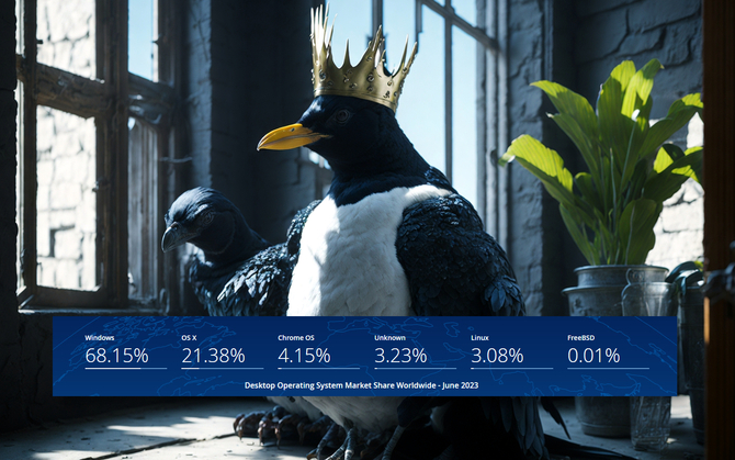 Po 30 latach istnienia Linux w końcu ugryzł kawałek tortu. Windows powoli traci swoje udziały [3]