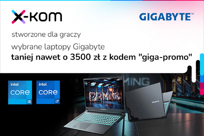 Promocja na laptopy do szkoły i grania, monitory, smartfony i sprzęt biurowy. Duże zniżki oferta na sprzęt Gigabyte. Wszystko w x-kom [nc1]