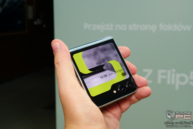 Samsung Galaxy Z Flip5 - premiera składanego smartfona o niewielkich gabarytach. Producent stawia na gustowną ewolucję [nc1]