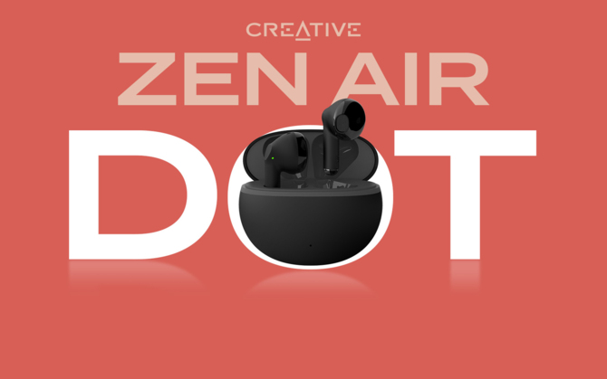 Creative Zen Air DOT - wyjątkowo tanie bezprzewodowe słuchawki douszne z obsługą ENC oraz neodymowymi przetwornikami  [1]