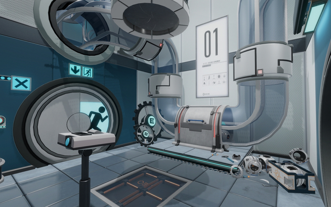 Escape Simulator - popularna gra logiczna doczeka się darmowego DLC, w którym ponownie odwiedzimy Aperture Science [2]