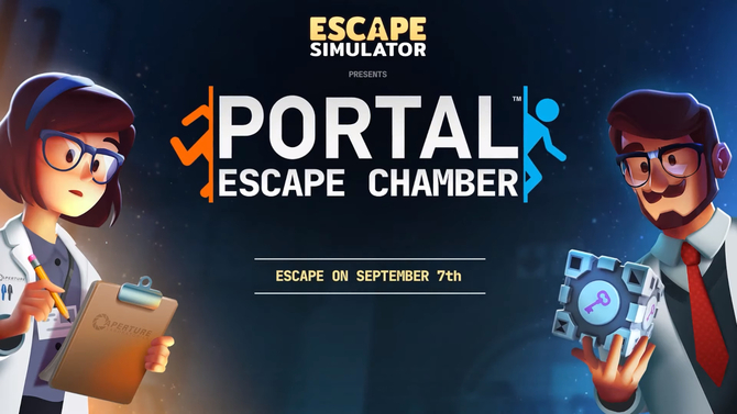 Escape Simulator - popularna gra logiczna doczeka się darmowego DLC, w którym ponownie odwiedzimy Aperture Science [3]