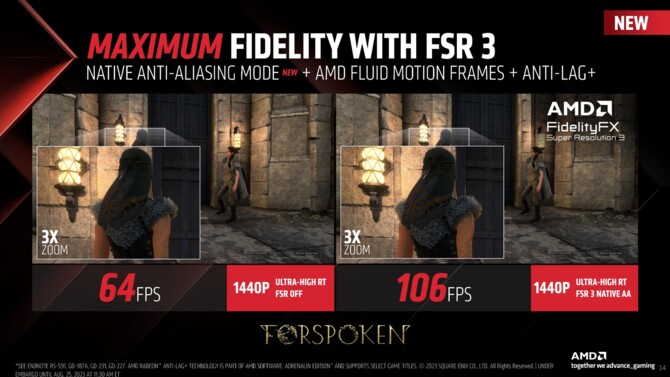 AMD FSR 3 z technologią Fluid Motion Frames nadal bez daty premiery, ale poznaliśmy pierwsze gry z obsługą techniki [3]