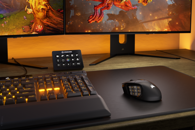 Corsair Scimitar Elite Wireless - bezprzewodowa mysz do gier MMO. 16 programowalnych przycisków i Key Slider na boku [1]