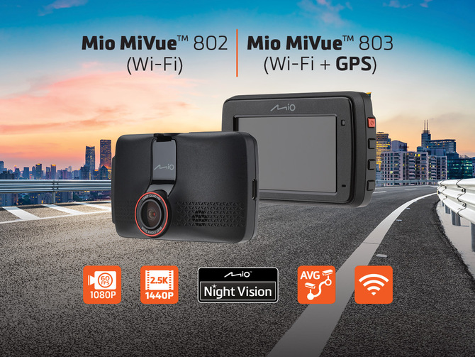 Mio MiVue 802 i MiVue 803 - nowe siostrzane wideorejestratory oferujące nagrywanie wideo w rozdzielczości 1440p [1]