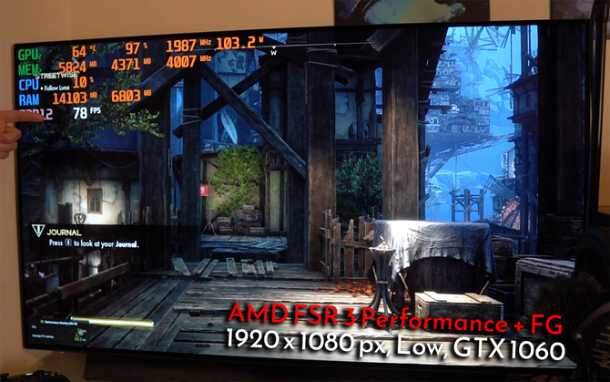 AMD FSR 3 wraz z Frame Generation przetestowane na układach NVIDIA GeForce GTX z serii 10. Rezultaty są zaskakujące [6]