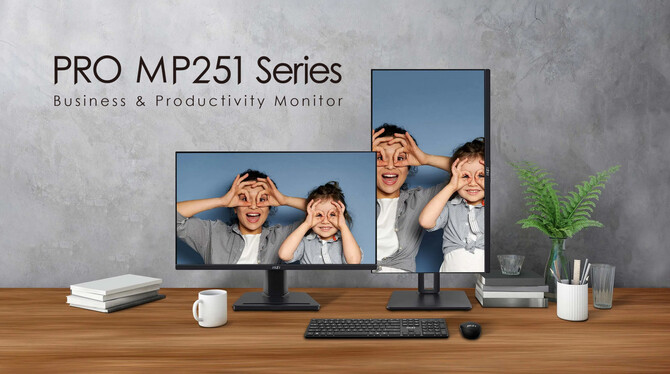 MSI PRO MP251 Series – zaprezentowano nową linię monitorów biznesowych z technologią EyesErgo [1]