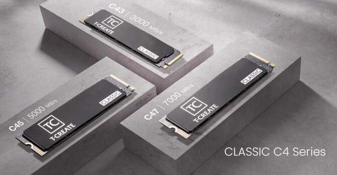 TeamGroup T-Create Classic C4 Series - zaprezentowano nowe nośniki SSD PCIe 4.0 z grafenowym radiatorem [3]