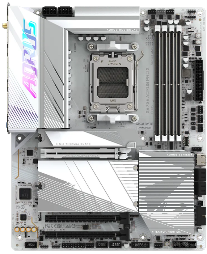Gigabyte prezentuje nowe białe płyty główne dla procesorów AMD Ryzen 7000 [2]