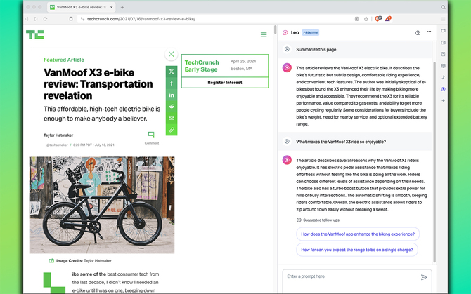 Brave - a privacy-oriented browser will gain native support of the Leo chatbot, which is expected to be different from others [2]