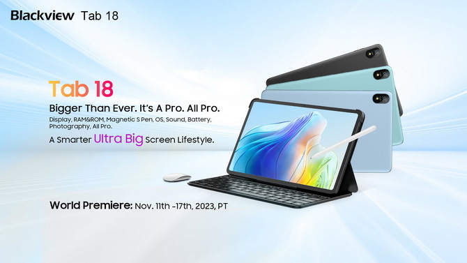 Premiera tabletu Blackview Tab 18: 12-calowy wyświetlacz IPS 120 Hz, 12 GB RAM, 256 GB pamięci wbudowanej za 199 dolarów [1]
