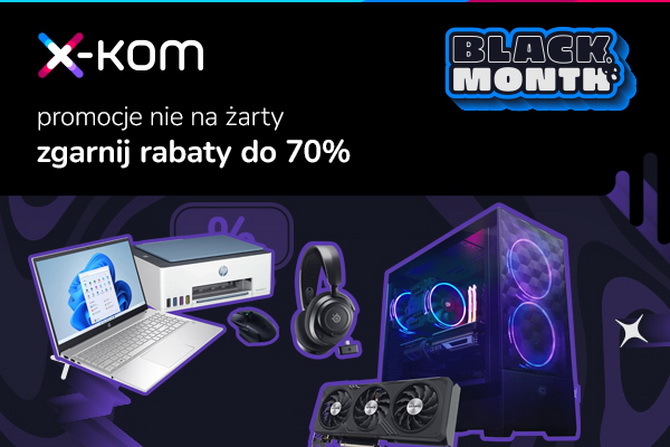 A month of promotions at x-kom!  Cheaper processors, smartphones, laptops, graphics cards and other equipment.  The Silver Monkey offer is also cheaper [nc1]