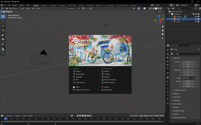 Blender 4.0 - the next version of the popular 3D graphics modeling program debuts.  The changes are important and very useful [1]