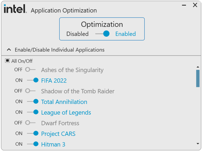 Intel Application Optimization nie będzie działać z procesorami Alder Lake oraz Raptor Lake [2]