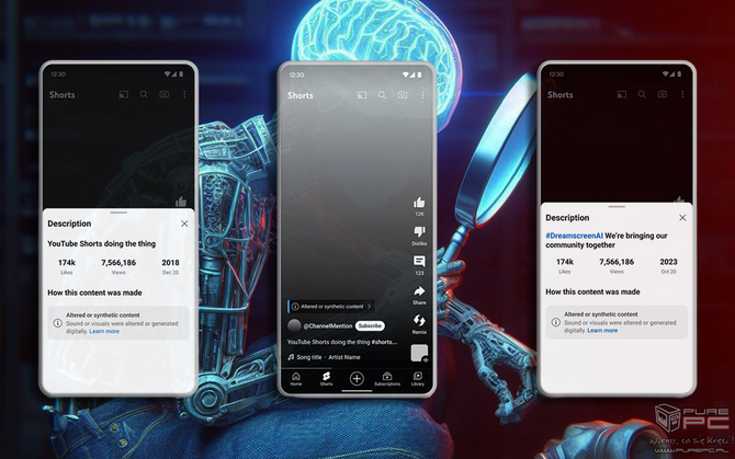 YouTube - Google wprowadza zmiany na platformie. Treści wygenerowane z pomocą AI będą odpowiednio oznaczane [2]