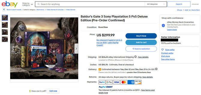 Baldur's Gate 3 - nieuczciwi sprzedawcy próbują zarobić na nielimitowanej edycji pudełkowej wersji gry [3]