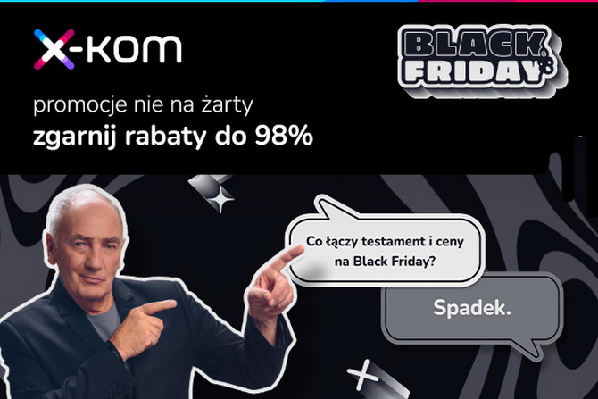 Black Friday w sklepach x-kom! Tanie procesory, smartfony, laptopy, telewizory, komputery, zasilacze i inne podzespoły PC [nc1]