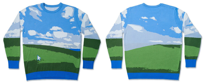 Microsoft introduced a very ugly-themed jacket with Windows XP.  It's so ugly...it's already sold out [2]