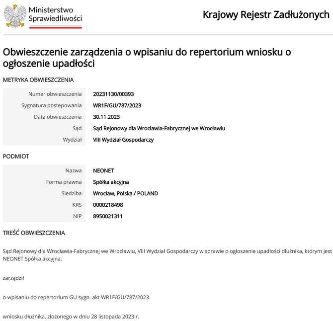 NEONET - polska sieć elektromarketów niespodziewanie ogłasza upadłość, mimo otwierania nowych sklepów [2]